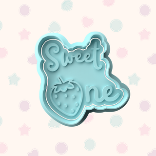 Berry First Birthday Fondant Stamp and Cutter Set for Embossed Cookies