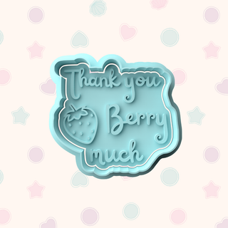 Berry First Birthday Fondant Stamp and Cutter Set for Embossed Cookies
