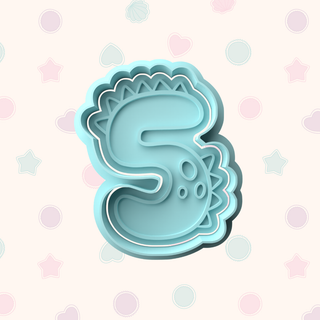 Dinosaur Number Cookie Cutter Designs – Fondant & Biscuit Cutters