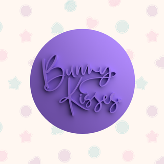 Bunny Kisses Fondant Stamp for Embossed Cookies