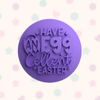 Eggcellent Easter Fondant Stamp for Embossed Cookies