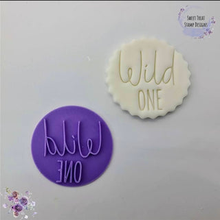Wild One Fondant Stamp Birthday Embosser
