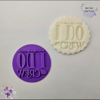 I Do Crew hen party fondant stamp