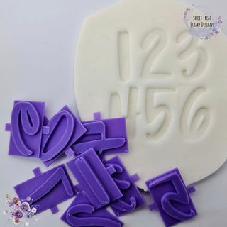 Number Set (v3) 0-9 Fondant Stamp Embosser