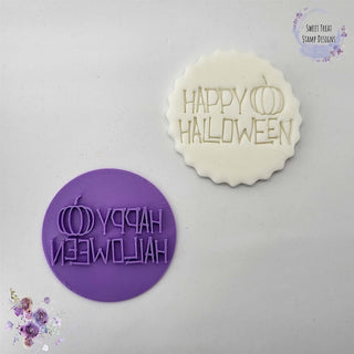 Happy Halloween V2 Fondant Embosser Stamp