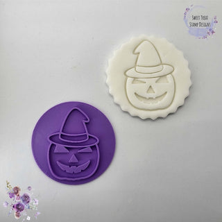 Halloween Pumpkin Witch Fondant Embosser Stamp