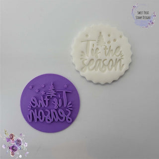 Tis The Season Christmas Fondant Stamp Embosser