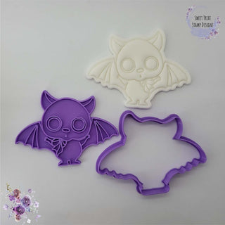 Bat Halloween Fondant Stamp & Cutter Embosser