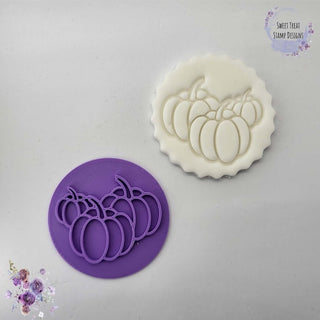 Pumpkin Halloween Fondant Embosser Stamp