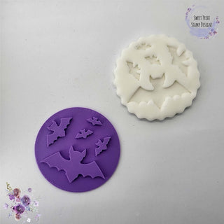 Halloween Bats Fondant Embosser Stamp