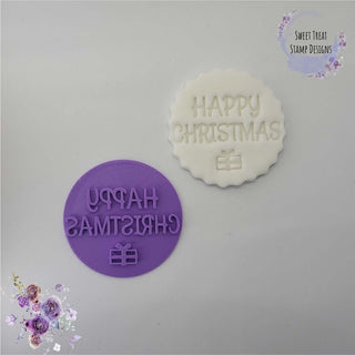 Happy Christmas Fondant Stamp Embosser