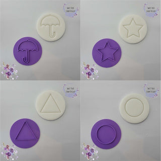Squid TV Games Fondant Stamp Embosser