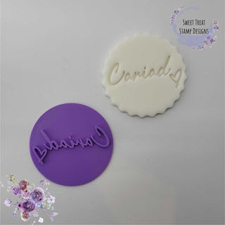 Cariad Welsh Love Fondant Stamp Embosser