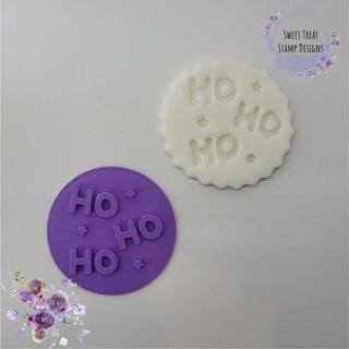 HO HO HO Christmas Fondant Stamp Embosser