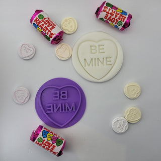 Love Heart Sweets Themed Valentines Fondant Stamp Embosser