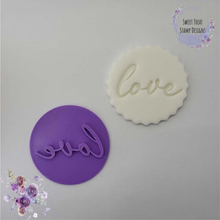 Love Valentines Day Fondant Stamp Embosser