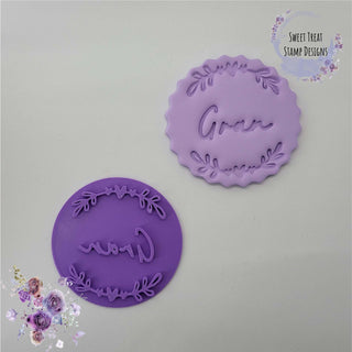 Mother's Day Custom Names Fondant Stamp Mum Gran Grandma Nan