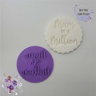 Mum In A Million Mother's Day Fondant Stamp Embosser