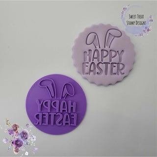 Happy Easter Fondant Stamp Cookie Embosser