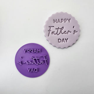 Happy Father's Day Father's Day fondant stamp cookie embosser