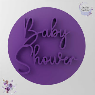 Baby Shower fondant stamp cookie embosser