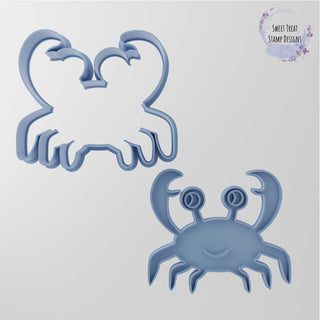Crab Fondant Stamp & Cutter Embosser Set