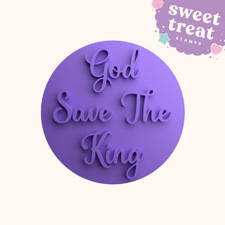 God Save The King King Charles III Coronation Fondant Stamp Embosser