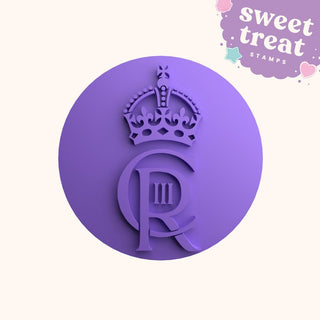 CR III 3 King Charles III Coronation Fondant Stamp Embosser