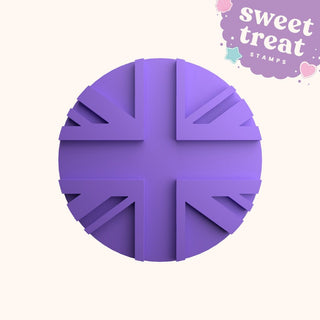 Union Jack King Charles III Coronation Fondant Stamp Embosser