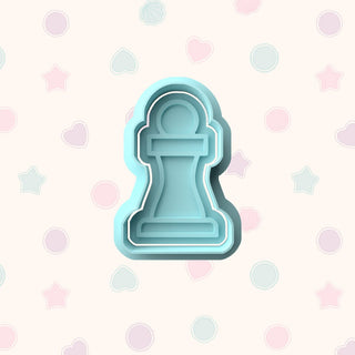 Chess Set Fondant Stamp & Cutter Embosser Set