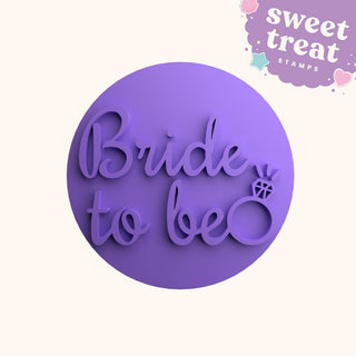 Bride To Be fondant stamp embosser