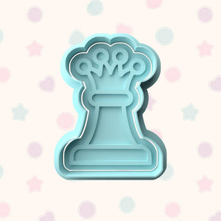 Chess Set Fondant Stamp & Cutter Embosser Set