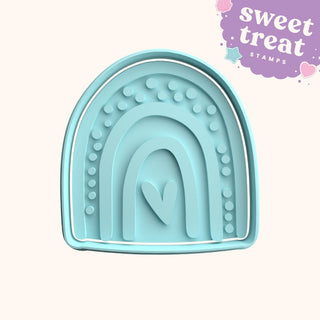 Boho Rainbow Fondant Stamp & Cutter Embosser Set