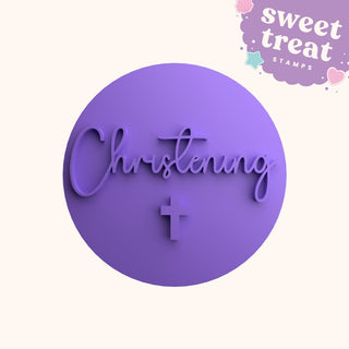 Christening Cross Fondant Stamp Embosser