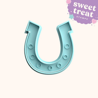 Horseshoe Fondant Stamp with Matching Cutter - Baking Embosser Set