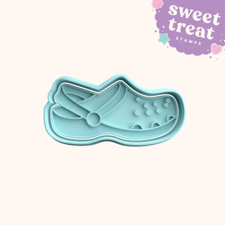 Croc Clog Fondant Stamp & Cutter Embosser Set