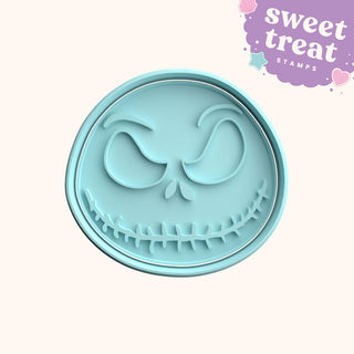 Halloween Jack Fondant Stamp with Matching Cutter - Baking Embosser Set