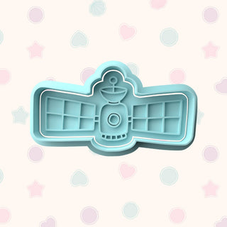 Space Themed Fondant Stamp with Matching Cutter - Baking Embosser Set