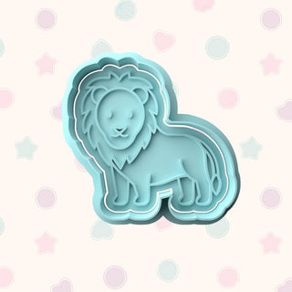 Jungle Themed Fondant Stamp with Matching Cutter - Baking Embosser Set