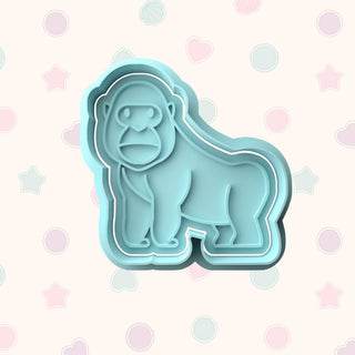 Jungle Themed Fondant Stamp with Matching Cutter - Baking Embosser Set