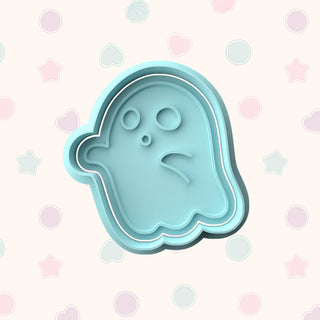 Halloween Themed Fondant Stamp with Matching Cutter - Baking Embosser Set