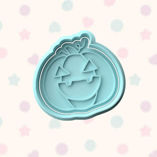 Halloween Themed Fondant Stamp with Matching Cutter - Baking Embosser Set