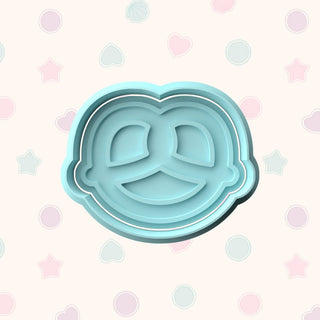 Oktoberfest Themed Fondant Stamp with Matching Cutter - Baking Embosser Set