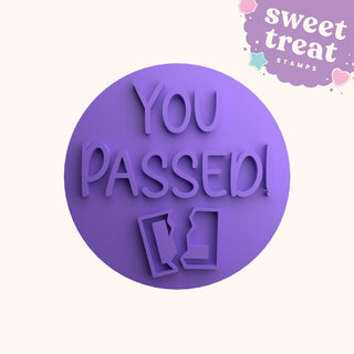 You Passed New Drivers Fondant Stamp Embosser