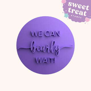 We Can Bearly Wait Fondant Stamp Embosser