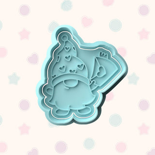 Valentines Gnomes Set Fondant Stamp & Cutter Embosser Set
