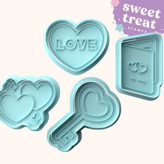 Love Fondant Stamp & Cutter Embosser Set