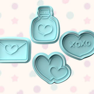Love Fondant Stamp & Cutter Embosser Set