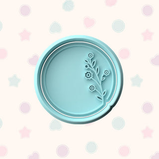 Floral Border Fondant Stamp & Cutter Embosser Set