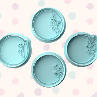 Floral Border Fondant Stamp & Cutter Embosser Set